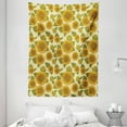 thumbnail image 1 of Sunflower Decor Wall Hanging Tapestry, Funky Style Sunflower in Pastel Colors Old-Fashioned Nostalgic Vintage Art Print, Bedroom Living Room Dorm Accessories, 60 X 80 Inches, by Ambesonne, 1 of 1