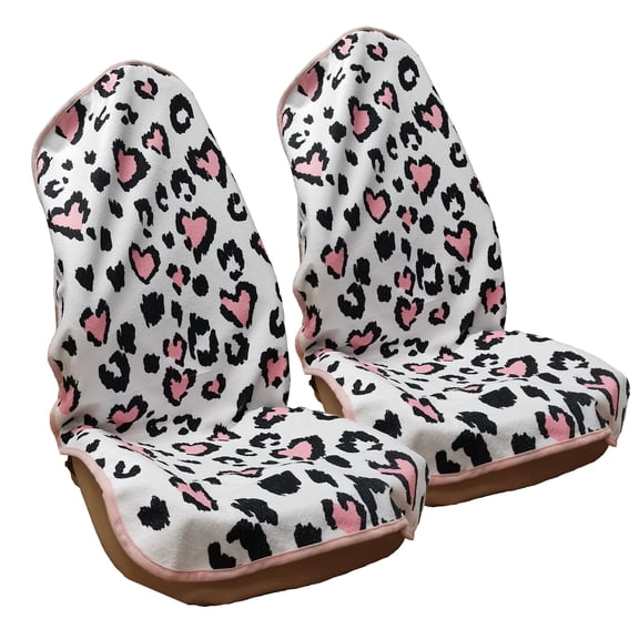 Protector de asiento de coche LoyaGour con estampado de leopardo 75 x 142 cm