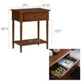 thumbnail image 4 of Solid Wood Coastal Nightstand with USB-C Charging Station, Soft-Close Drawer, Bedrooms and Living Rooms, 4 of 16
