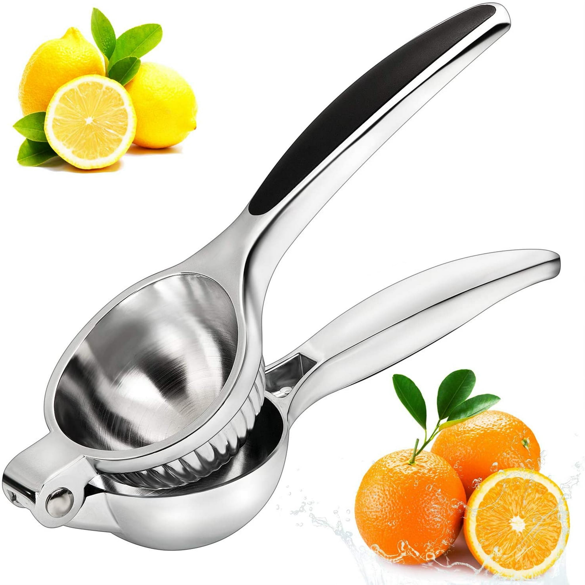 Lemon Squeezer Non slip Silicone Handle Top 304 Stainless Steel Lemon Squeezer Best Manual Citrus Squeezer Lime Squeezer Manual Juicer Anti Corrosion and Dishwasher Safe Walmart