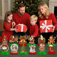 thumbnail image 5 of 12PCS Christmas Party Decorations Christmas Honeycomb Centerpieces for Tables Xmas 3D Table Decorations with Santa Claus Snowman for Merry Christmas Party Supplies Holiday Indoor Home Decors, 5 of 8