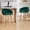 Green + Metal & Wood, variant on ChenyueFurn 26" Velvet Counter Height Bar Stools, Set of 2,Blue