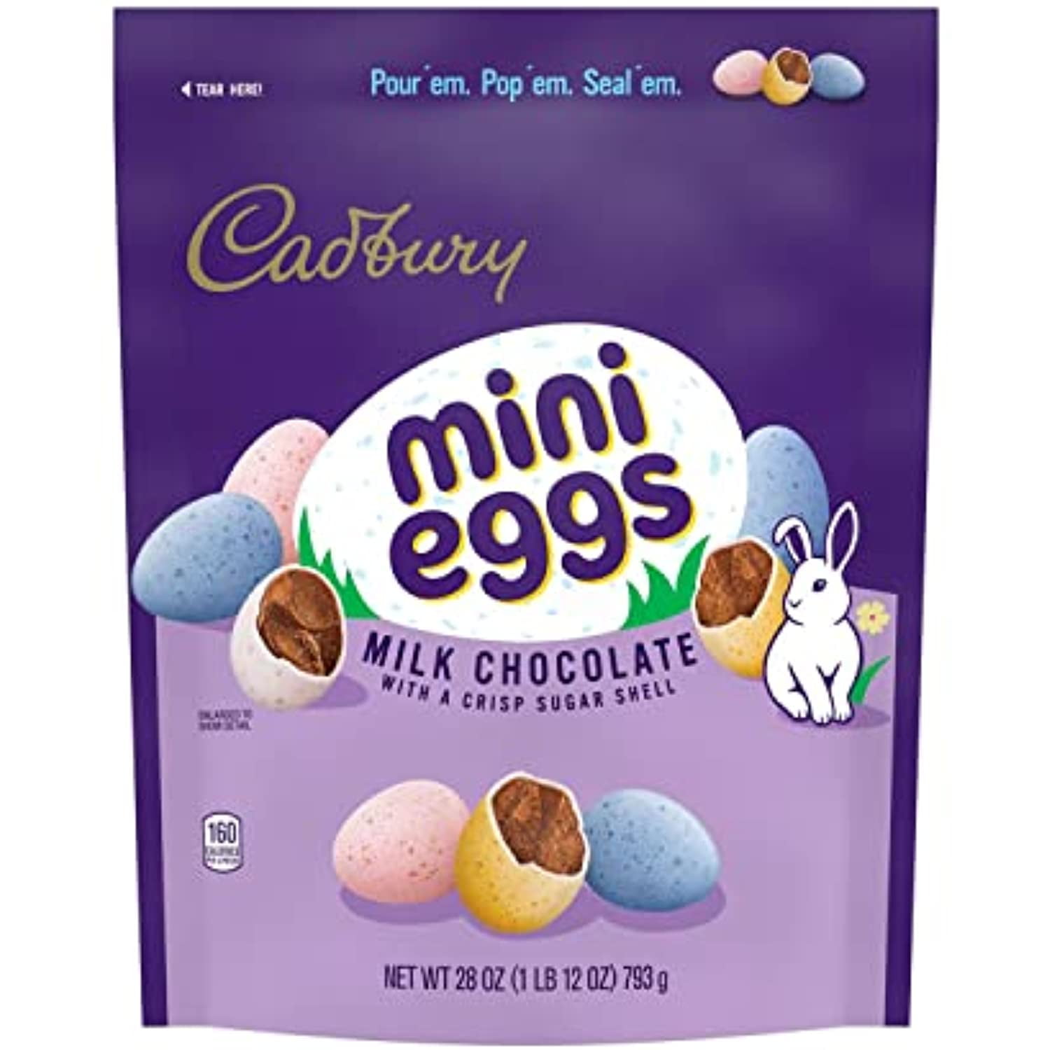 Cadbury Mini Eggs Milk Chocolate With A Crisp Sugar Shell Candy, Easter ...