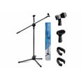 thumbnail image 1 of Pedestal Para Microfono Xtellar color negro Base Doble Boom Atril Profesional, 1 of 4