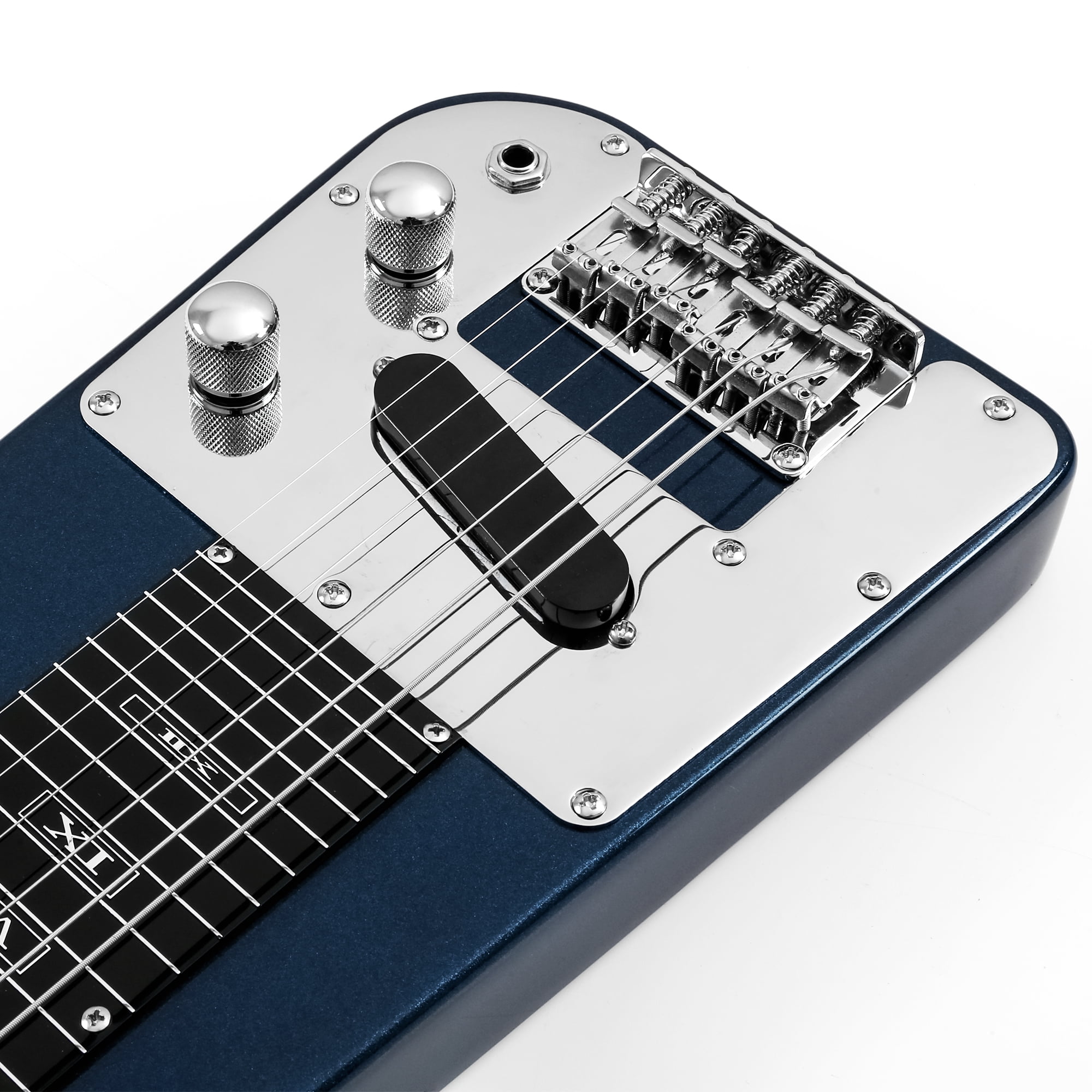 Batking Lap Steel Guitar Slide Electric Slide Instrument 6 Strings Blue Steel Guitar