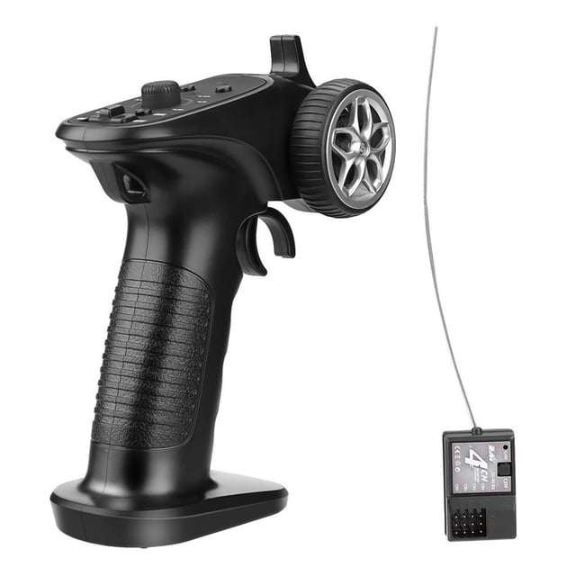 Transmisor de radio de control remoto Cateissary 4 canales RC para tanques barco coche RC