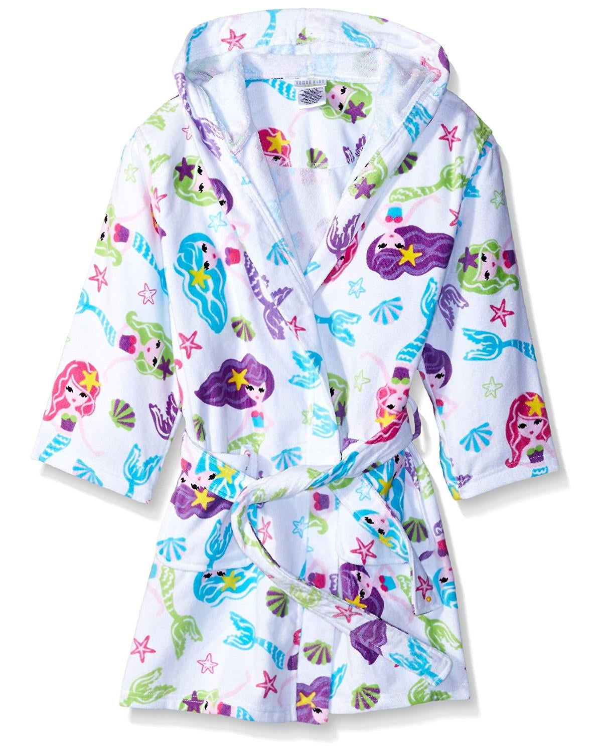 Komar Kids Girls Cotton Hooded Terry Robe Cover Up, Kids Sizes 312