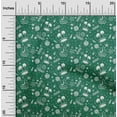 thumbnail image 2 of oneOone Rayon Dark Green Fabric Beach Sewing Material Print Fabric By The Yard 56 Inch Wide, 2 of 4