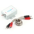 thumbnail image 1 of Filtro de audio estéreo para coche de 12 V, reductor de ruido de alto rendimiento para amplificador y altavoz., 1 of 12