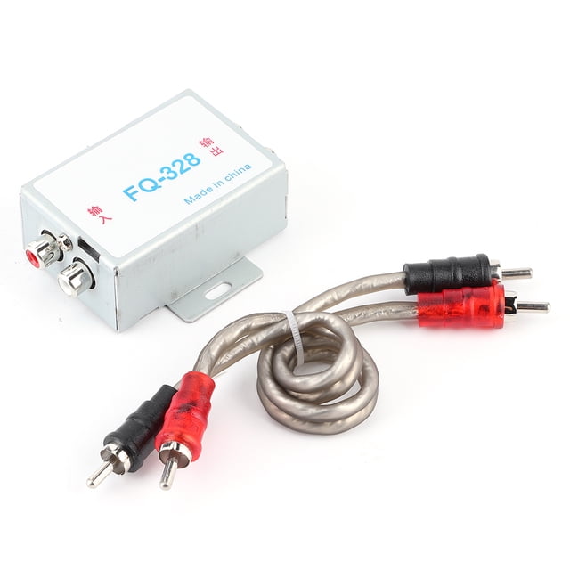Filtro de audio estéreo para coche de 12 V, reductor de ruido de alto rendimiento para amplificador y altavoz.