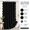 Black, variant on 96" Long Scalloped Linen Textured Waterproof Heavy Duty Shower Curtain with 12 Metal Hooks, Extra Long, Washable, Black Border Bathroom Decor
