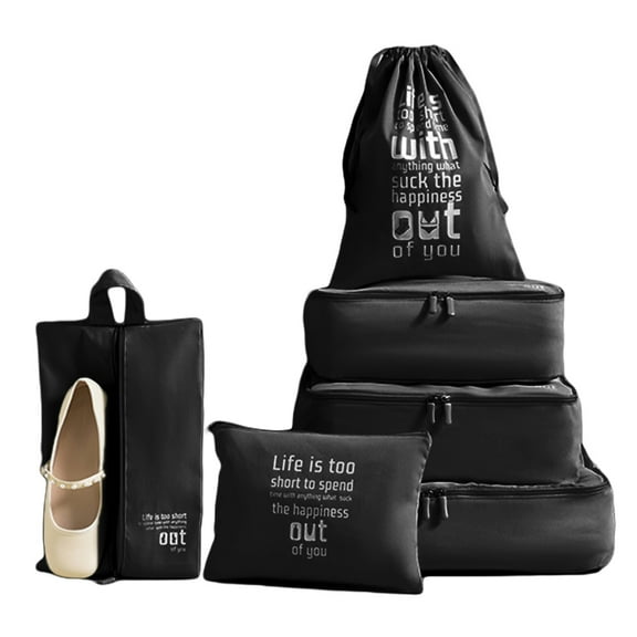 AUXDIQ 6 PCS Packing Cubes for Suitcase Travel Luggage Organizer Bags Set Packing Organizers Compression Suitcase Bag Travel Essential Bag