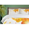 thumbnail image 4 of Ambesonne Abstract Duvet Cover Sets, Autumn Sun and Trees, 2-King, Yellow Orange and Black, 4 of 7