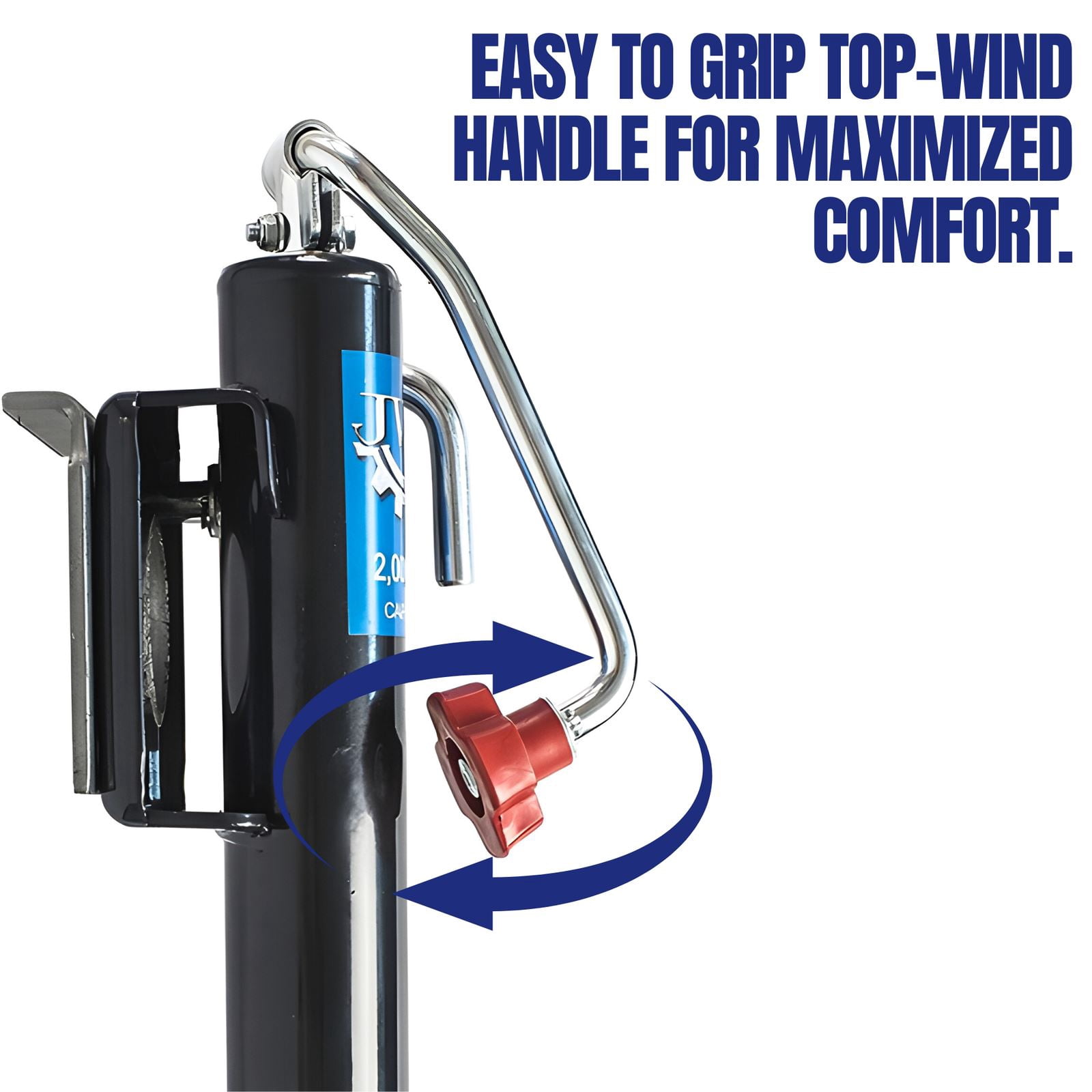 Jeremywell Black Trailer Tongue Jack Lift Swivel Camper Boat