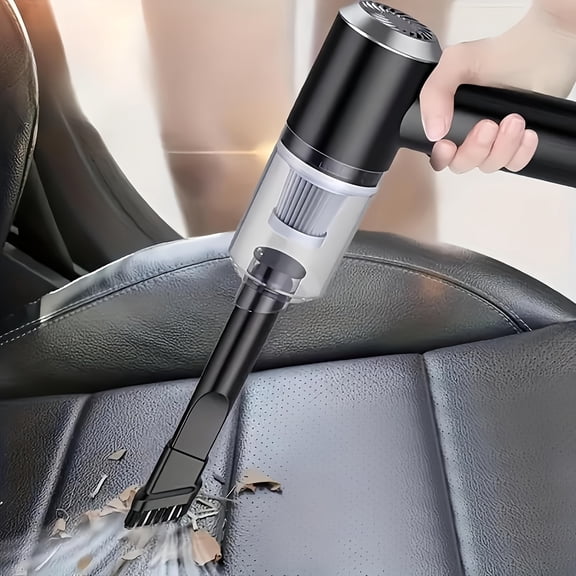 4000Pa Twin Turbine Motor Wireless Handheld Vacuum Cleaner - Mini Cordless, Portable, Lightweight, Easy-to-Use, With Crevice Tool, For Home, Car, Pet Hair, Dust, Crumbs, And Allergens Cleaning