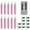 Pink, variant on LED Flameless Taper Candles with Remote Control and Removable Clips,Flickering 4 Inches Christmas Tree Candle, Set of 10 Warm White Candle Perfect for Christmas, Holiday Home Garden Wedding Parties De