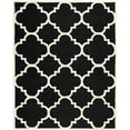 thumbnail image 3 of SAFAVIEH Cambridge Justine Geometric Wool Area Rug, Black/Ivory, 9' x 12', 3 of 7