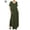 Army Green, variant on Luxtrada Women's PLUS Viscose Jersey V-Neck Short Sleeve Relaxed T-Shirt Slit Long Maxi Dress