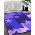 thumbnail image 2 of Ahgly Company Indoor Rectangle Patterned Purple Daffodil Purple Area Rugs, 5' x 7', 2 of 6