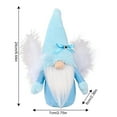 thumbnail image 2 of Angel Swedish Gnome Winter Tomte Xmas Ornaments Tabletop Decoration for Holiday Festival Feather Wing Dwarf Decor Angel Plush Doll Gnomes Christmas Gift, 2 of 7