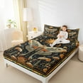 thumbnail image 4 of jejeloiu Retro Boho Moth Bed Sheets,Gothic Theme King Sheets,Rustic Mushroom Sheet Set For Teens,Super Cozy Room Decor,4-Piece, 4 of 6