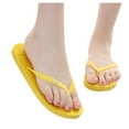 thumbnail image 2 of BONIXOOM Black Sandals Women Clearance Slip-On Platform V-Day Casual Summer Womens Shoes Yellow Size 7.5, 2 of 8