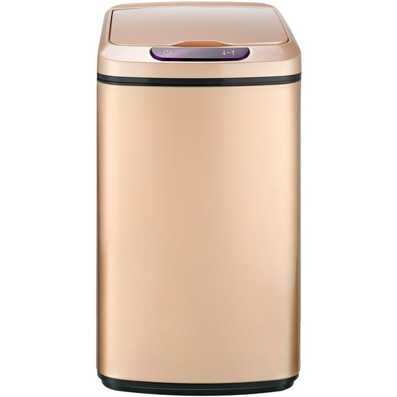 Hanover 12 Liter / 3.2 Gallon Hands Free Trash Can Garbage Bin, Fingerprint resistant, Soft Close, Sensor Lid
