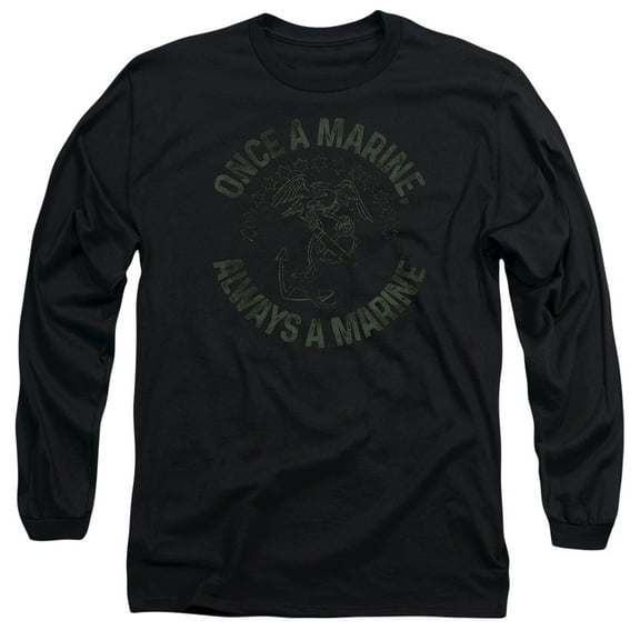 Us Marine Corps - Always A Marine - Long Sleeve Shirt - Small