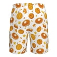 thumbnail image 6 of Naloa Pumpkin Maple Leaves Men's Beach Shorts, Surfing shorts, Swim trunks, Quick Dry Swim Trunks for Surfing Beach Fun - Large, 6 of 9