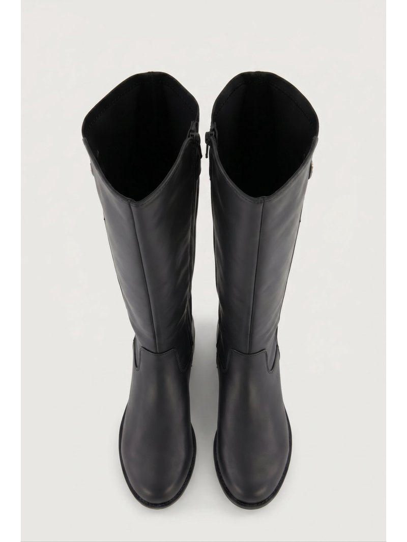 High Riding Patelal Women's Buckle Detail Stretch Back Knee High Riding Boots - Walmart.com