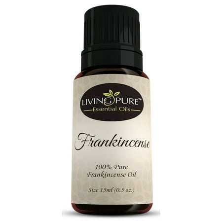 living pure frankincense essential oil | 100% natural & organic | therapeutic grade oils | use topically or in diffuser | perfect for aging skin, healing cuts, eczema & poison ivy (Best Use Of Frankincense Essential Oil)