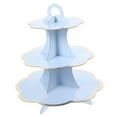 thumbnail image 5 of SEWCHICS Cupcake Dessert Candy Holder Blue Paper Storage Holder 1Pack for Christmas, 5 of 8