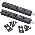 thumbnail image 1 of Cerradura de perno deslizante oculta de 6 pulgadas de 2 piezas para puertas francesas, puertas compuestas, madera, 1 of 5