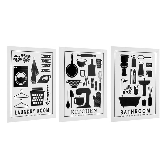 American Art Decor Everyday 8" x 10" 3-Piece Print Set