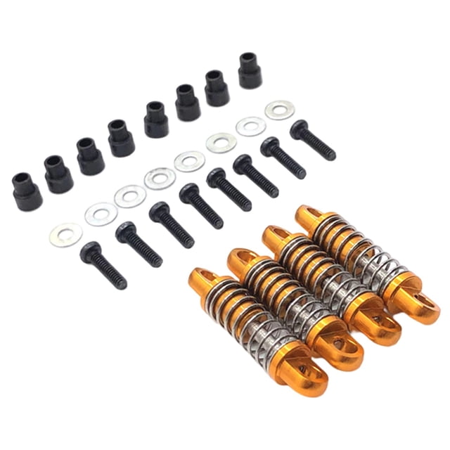 4x Amortiguadores De Metal Para Wltoys K969 K979 Escala 1:28 Accesorios De Coche RC Oro Sunnimix amortiguar