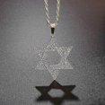 thumbnail image 1 of Judaism Of Pendant Necklace Zircon Inlaid Men S Casual Punk Jewelry--LZ8207-Gold-Product code 59200 LZ8207-Silver, 1 of 4