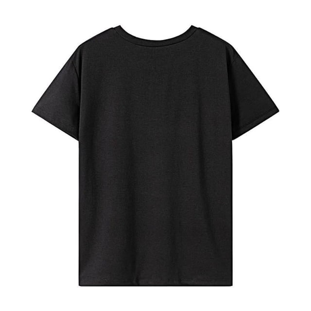 Camiseta de mujer con cuello redondo, ropa clásica, camiseta básica, camisetas de verano para playa S