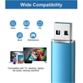 thumbnail image 2 of 2pack 64GB USB 3.0 Flash Drive High Speed 64G Thumb Drive Memory Stick Jump Drive 64G USB Drive Zip Drive for PC laptops, Tablets, TVs, car Audio(Blue, 2 of 5
