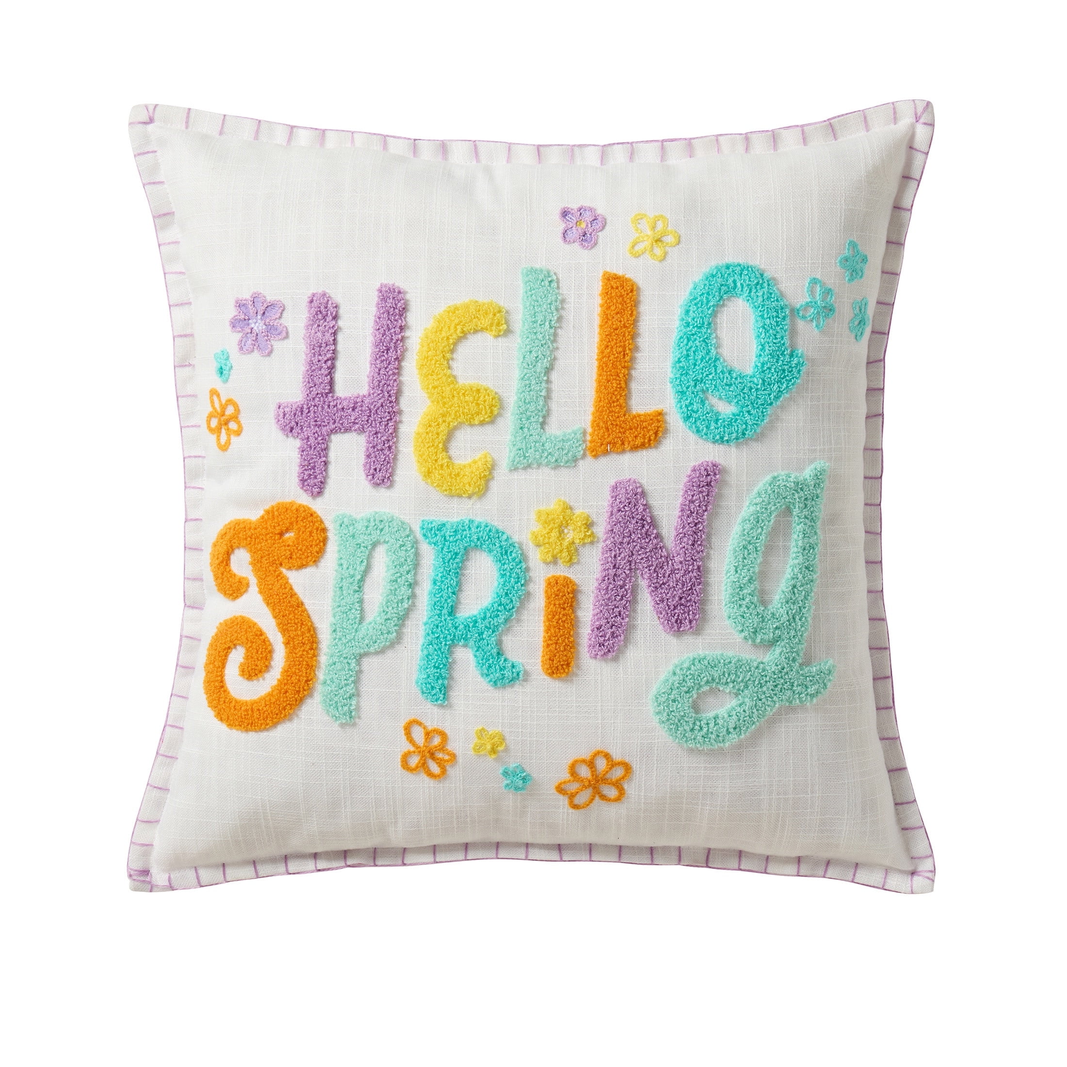 Hallmark 18" x 18" Multicolor Hello Spring Decorative Pillow