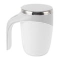 thumbnail image 4 of Taza de café con agitación magnética automática, taza mezcladora eléctrica a batería con revestimiento de acero inoxidable, color blanco, 4 of 14