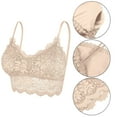 thumbnail image 3 of Youmylove Women 5-Pack Bralette Lace Padded Bralette Lace Bandeau Bra Tube Bra Lace Top With Straps And Removable Pads For Female Bralette, 3 of 8