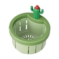 thumbnail image 2 of Colador de fregadero de cactus para cocina, tapón antiolor, escurridor de fregadero de cocina Verde, 2 of 9
