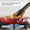thumbnail image 6 of KitchenAid Ceramic Forged 10 Inch Nonstick Frying Pan, Dishwasher Safe and Oven Safe to 500°F, Empire Red, 6 of 11