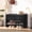 Curved Edge-Black, variant on Wirrytor 39" Large Curved Edge Shoe Storage Bench with Flip Top, Arched Panel Storage Chest for Entryway Hallway Bedroom Toys Blankets, Natural Wood