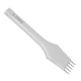 thumbnail image 5 of Leather Prong Chisel Row Hole Punch Steel Stitching Lacing Punching Craft DIY Tool 5mm5 Prong, 5 of 5