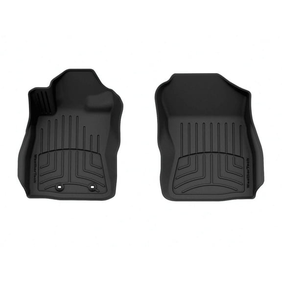 WeatherTech FloorLiner HP Custom Fit Floor Mats compatible with Subaru Crosstrek, Impreza - 1st Row (Driver & Passenger), Black