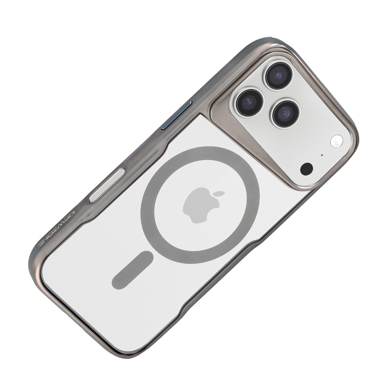 Transparent Magnetic Armor Case for iPhone 17 Pro Max - Titanium