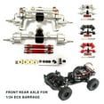 thumbnail image 4 of Vogacara Eje delantero trasero para 1/24 ECX Barrage Durable y fácil de instalar Eje delantero trasero para 1/24 ECX Kits de construcción modelo negro, 4 of 6