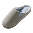 thumbnail image 3 of Mostsola House Slippers for Women Men Fuzzy Casual Indoor Outdoor Slip on Warm House Shoes, 3 of 3