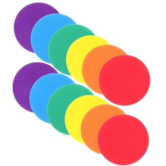 Flat Spot Markers - 20 Piece Non-Slip Rubber Set With Storage Bag For Sports Training